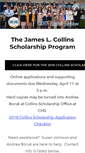 Mobile Screenshot of collinsscholarship.org